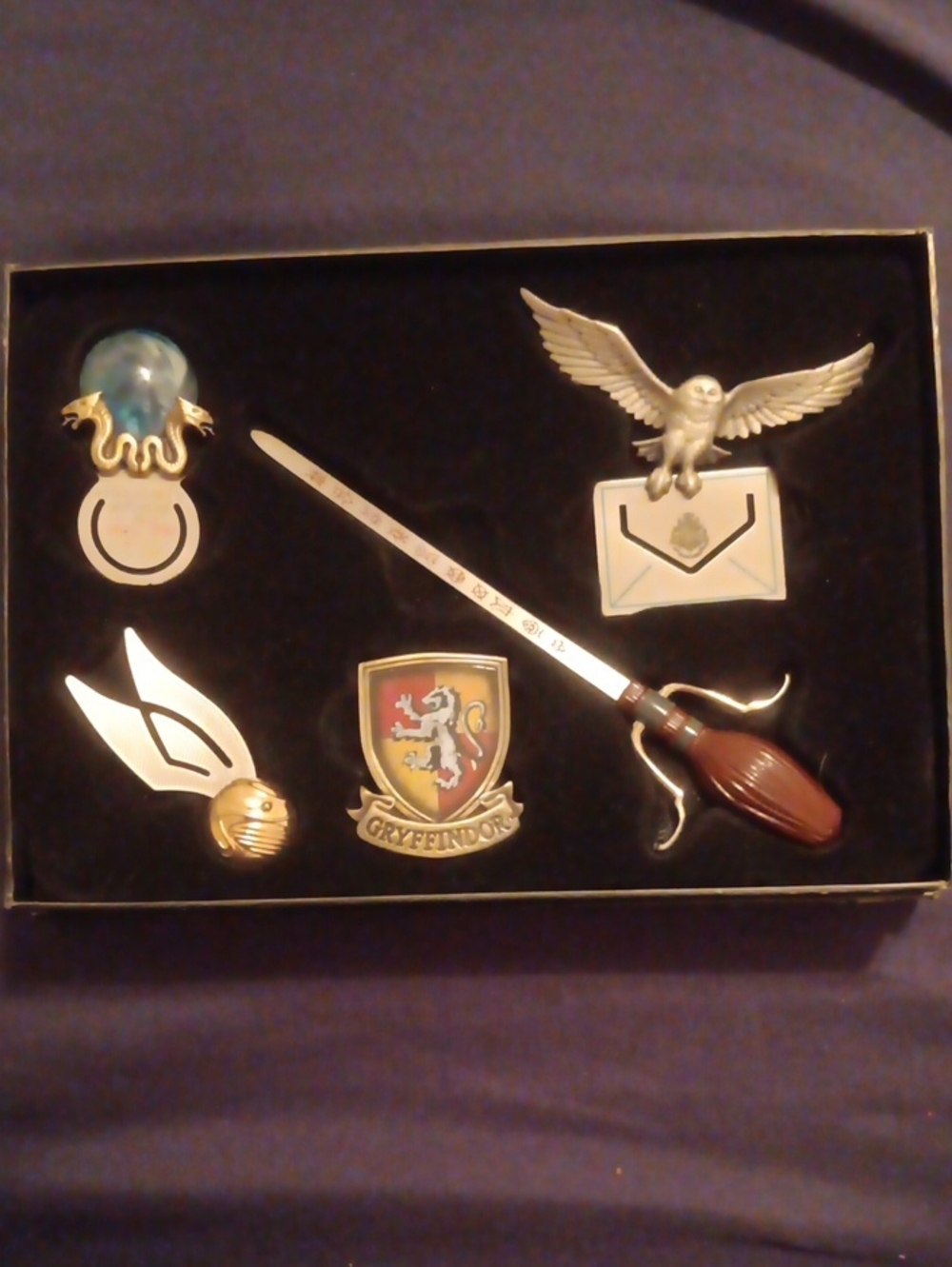 Harry Potter Bookmark Collection 5 Bookmarks in Boxed Set 2007 Warner Brothers